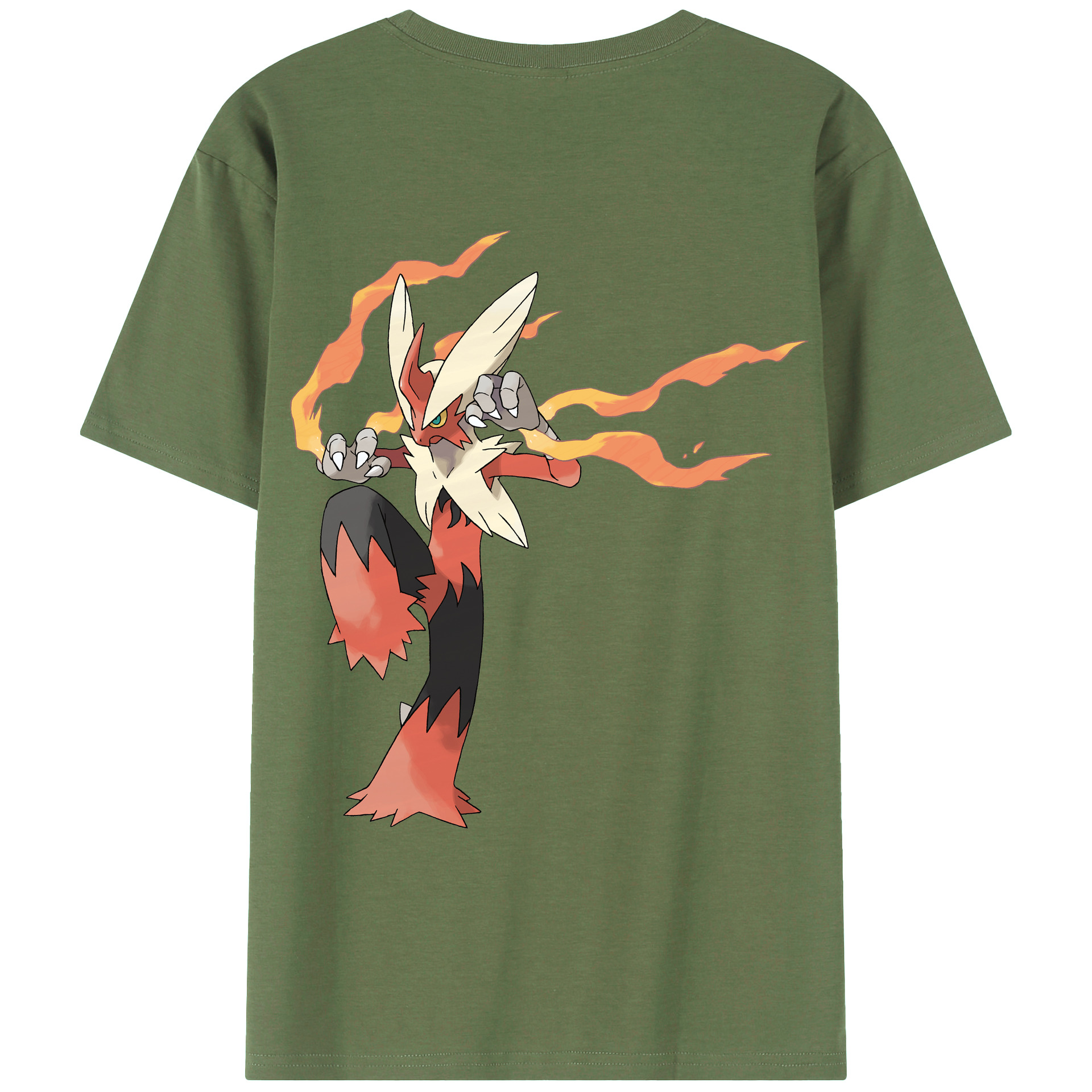 （画像用） ポケットモンスター Pokémon 綿100％ メンズ半袖Tシャツ（バックプリント） 通気性